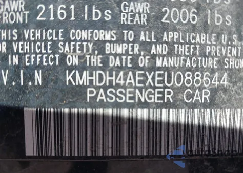 2014 Hyundai Elantra Se z USA, uszkodzony, nr VIN KMHDH4AEXEU088644